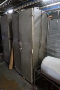 (4) Steel 2-Door Cabinets & (1) Steel Shelving Unit with Contents of Hand Tools