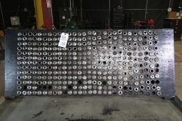 Wooden A-Frame Stand with Large Quantity of Assorted 5C Collets