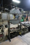 1990 MH Press Systems Model 37E 50-Ton H-Frame Hydraulic Shop Press