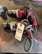 LOT OF (2) MILWAUKEE ELECTRIC DRILLS
