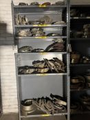 (1) SECTION OF PUMP PARTS ON SHELVES