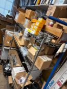 Lot of contents shelving and table