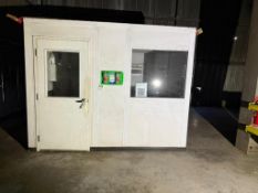 MODULAR OFFICE MEASURING 10' X 10' X 8' WITH AIR CONDITIONER