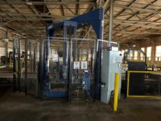 LANTECH MODEL SC STRETCH WRAPPER PACKAGING LINE WITH CONVEYOR MANUFACTURED 2017