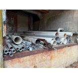 LOT OF METAL STOCK AND PIPING