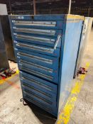 LYON CABINET WITH CONTENTS - MISCELLANEOUS PARTS