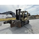 8,000 POUND HYSTER MODEL H80FT FORKLIFT WITH BALE CLAMP ATTACHMENT