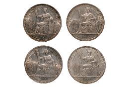 FRENCH INDOCHINA 1 PIASTRE DE COMMERCE 1907 A (4)