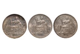 FRENCH INDOCHINA 1 PIASTRE DE COMMERCE 1894 A (3)