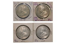 STRAITS SETTLEMENTS GEORGE V 1 DOLLAR 1919 (4)