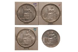 FRENCH INDOCHINA 1 PIASTRE DE COMMERCE 1899 A (4)