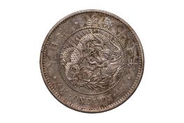 JAPAN - 1 YEN MEIJI YEAR 17 (1884)