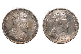STRAITS SETTLEMENTS EDWARD VII 1 DOLLAR 1903 B INCUSE (2)