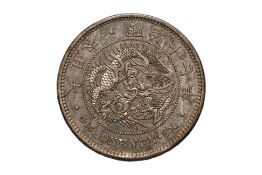JAPAN - 1 YEN MEIJI YEAR 17 (1884)