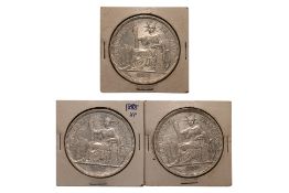 FRENCH INDOCHINA 1 PIASTRE DE COMMERCE 1888 A (3)