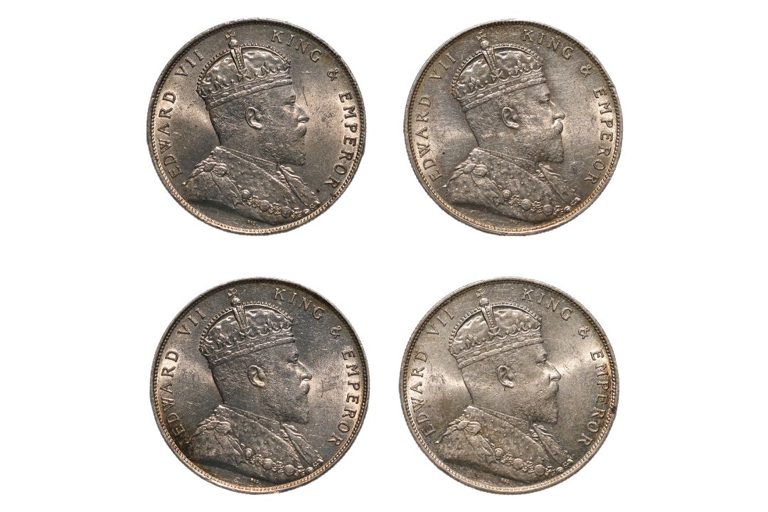 STRAITS SETTLEMENTS EDWARD VII 1 DOLLAR 1908 (4) - Image 1 of 2