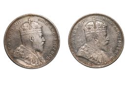 STRAITS SETTLEMENTS EDWARD VII 1 DOLLAR 1903 B INCUSE (2)