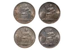 FRENCH INDOCHINA 1 PIASTRE DE COMMERCE 1900 A (4)