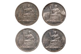 FRENCH INDOCHINA 1 PIASTRE DE COMMERCE 1928 A (4)