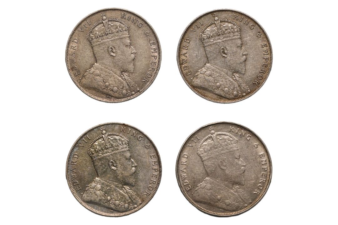STRAITS SETTLEMENTS EDWARD VII 1 DOLLAR 1909 (4) - Image 1 of 2