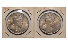 STRAITS SETTLEMENTS EDWARD VII 1 DOLLAR 1909 (2)