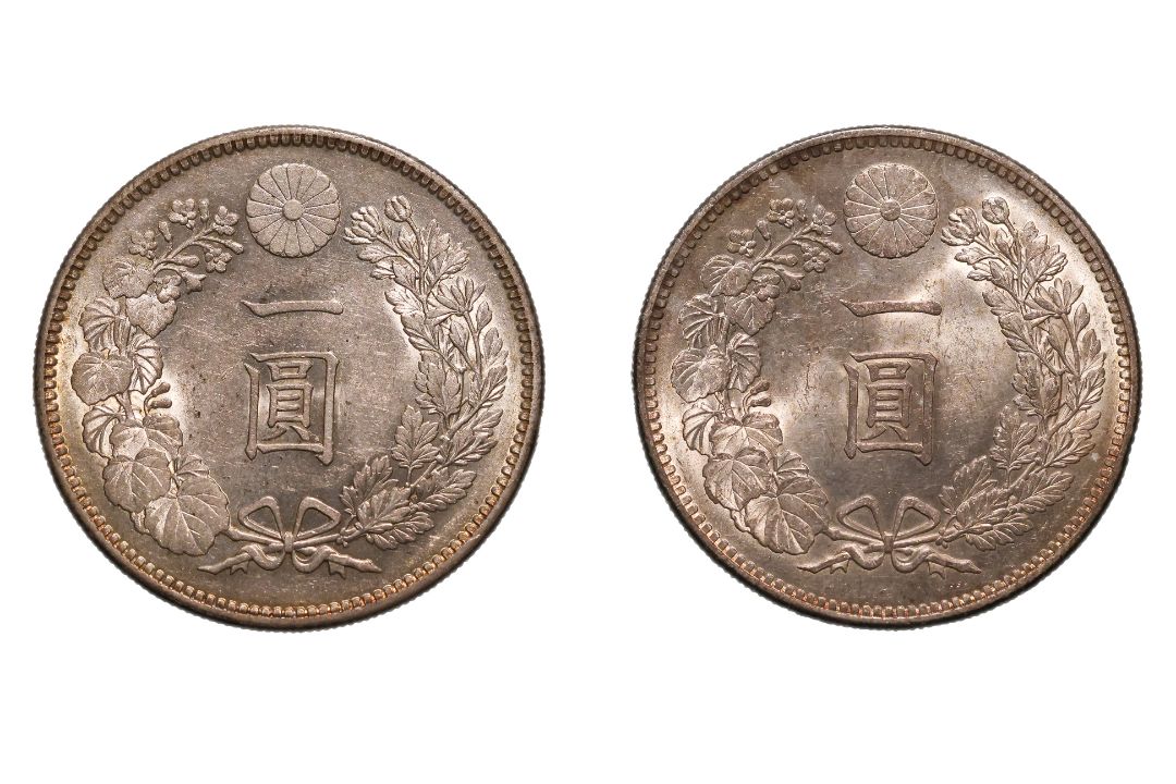 JAPAN - 1 YEN MEIJI YEAR 34 (1901); YEAR 35 (1902) (2) - Image 2 of 2