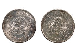 JAPAN - 1 YEN MEIJI YEAR 37 (1904) (2)