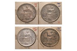 FRENCH INDOCHINA 1 PIASTRE DE COMMERCE 1885 A (4)