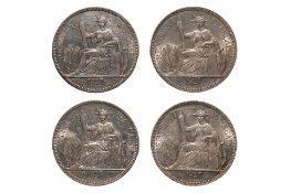 FRENCH INDOCHINA 1 PIASTRE DE COMMERCE 1927 A (4)