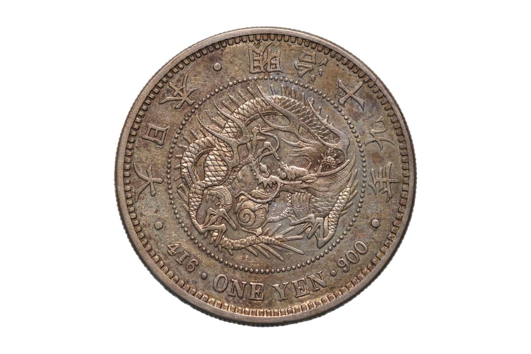 JAPAN - 1 YEN MEIJI YEAR 19 (1886) LARGE TYPE - Image 1 of 2