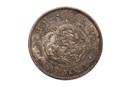 JAPAN - 1 YEN MEIJI YEAR 14 (1881)