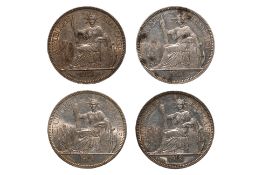 FRENCH INDOCHINA 1 PIASTRE DE COMMERCE 1910 A (4)