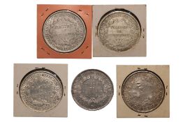 FRENCH INDOCHINA 1 PIASTRE DE COMMERCE 1886 A (5)