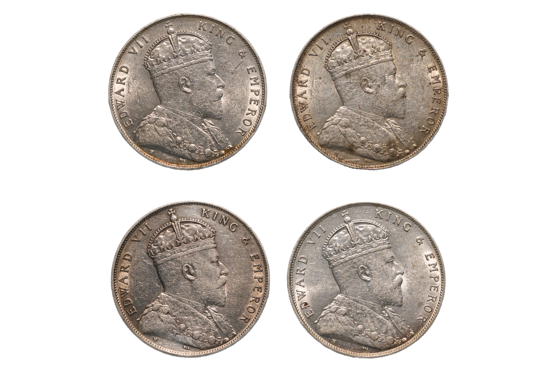 STRAITS SETTLEMENTS EDWARD VII 1 DOLLAR 1907 H (4)