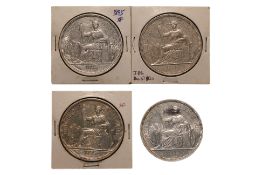 FRENCH INDOCHINA 1 PIASTRE DE COMMERCE 1895 A TYPE 1 (4)