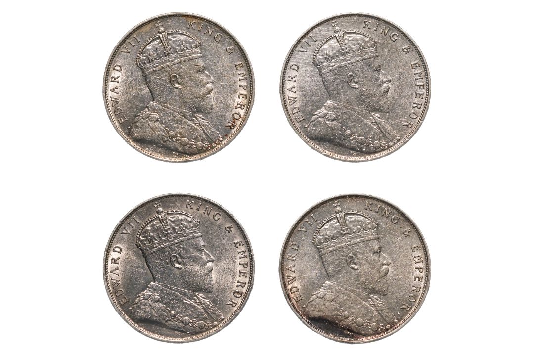 STRAITS SETTLEMENTS EDWARD VII 1 DOLLAR 1907 (4) - Image 1 of 2