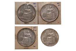 FRENCH INDOCHINA 1 PIASTRE DE COMMERCE 1897 A (4)