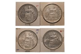 FRENCH INDOCHINA 1 PIASTRE DE COMMERCE 1893 A (4)