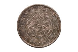 JAPAN - 1 YEN MEIJI YEAR 13 (1880)