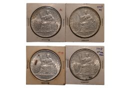 FRENCH INDOCHINA 1 PIASTRE DE COMMERCE 1922 H (4)
