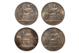 FRENCH INDOCHINA 1 PIASTRE DE COMMERCE 1913 A (4)