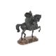 A LARGE BRONZE MODEL OF A SLAVIC KNIGHT ON HORSEBACK - Image 3 of 4