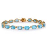 A BLUE TOPAZ BRACELET