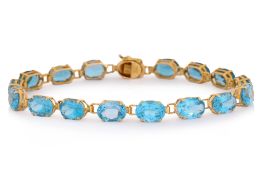 A BLUE TOPAZ BRACELET