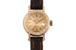 AN OMEGA DE VILLE LADY'S GOLD WATCH