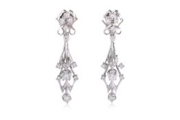 A PAIR OF DIAMOND SCREW-ON EARRINGS