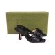 A PAIR OF GUCCI MARMONT BLACK MULES - Image 4 of 5