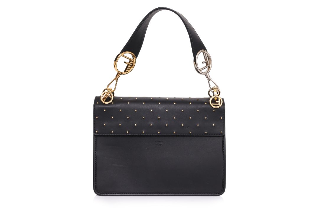 A FENDI VITELLO CENTURY BLACK LEATHER SHOULDER BAG - Image 3 of 3