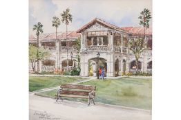 GOH CHYE KEE (SINGAPORE, B.1956) - PALM COURT, RAFFLES HOTEL