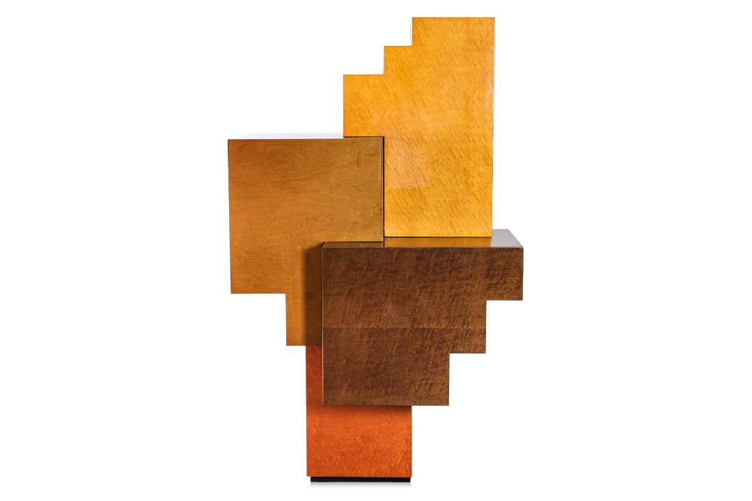 A GIORGIO SAPORITI STYLE CUBIST BAR CABINET - Image 2 of 5